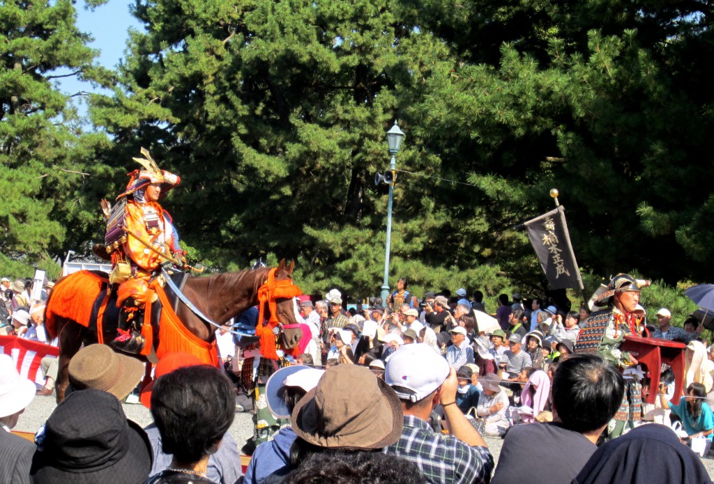 時代祭での楠木正成公「楠公上洛列」の勇姿　　撮影　三和正明