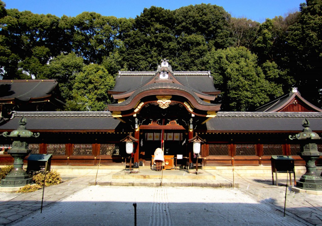 荘厳さを醸し出す今宮神社の本殿　撮影　三和正明